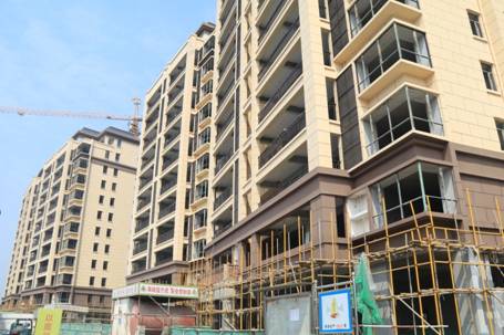 四化新城住宅區(qū)項目一期展現(xiàn)新貌