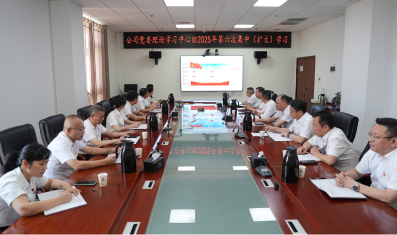 中國化學四化建舉行黨委理論學習中心組2025年第六次集中（擴大）學習